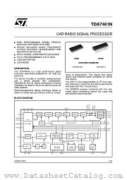 TDA7461NDTR datasheet pdf ST Microelectronics