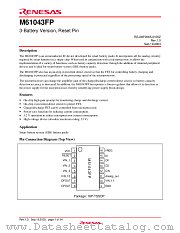 M61043FP datasheet pdf Renesas