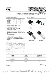 VND5N0713TR datasheet pdf ST Microelectronics