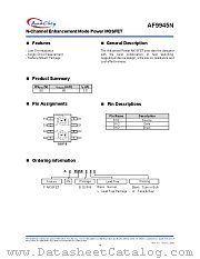 AF9945N datasheet pdf Anachip