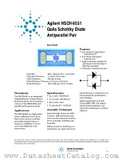 HSCH-9551 datasheet pdf Agilent (Hewlett-Packard)