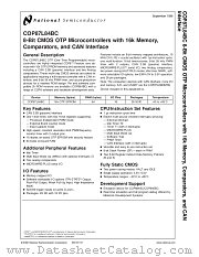COP87L84BCM-XE datasheet pdf National Semiconductor