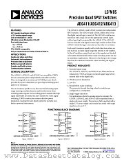 ADG412BCHIPS datasheet pdf Analog Devices
