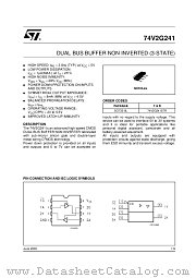 74V2G241STR datasheet pdf ST Microelectronics