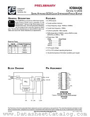 ICS84426 datasheet pdf Texas Instruments