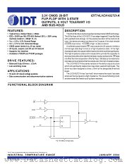IDT74LVCH162721APA8 datasheet pdf IDT