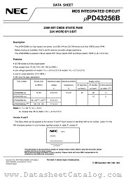 UPD43256BGX-B12-EJA datasheet pdf NEC