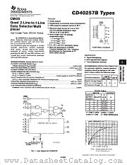 CD40257BPWR datasheet pdf Texas Instruments