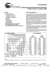 CY7C1049CV33-15ZC datasheet pdf Cypress