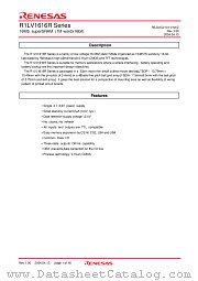 R1LV1616RBG-8SI datasheet pdf Renesas