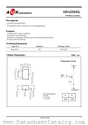 SRA2203K datasheet pdf AUK Corp