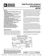 ADE7763ARS datasheet pdf Analog Devices