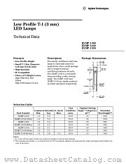 HLMP-1550-A0001 datasheet pdf Agilent (Hewlett-Packard)