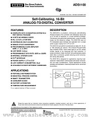 ADS1100A7IDBVR datasheet pdf Texas Instruments