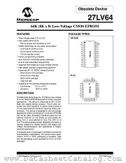 27LV64-20 datasheet pdf Microchip