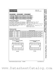 CD4040BCMX datasheet pdf Fairchild Semiconductor