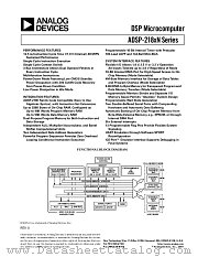 ADSP-2188NBCA-320 datasheet pdf Analog Devices