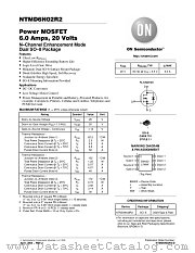 NTMD6N02 datasheet pdf ON Semiconductor