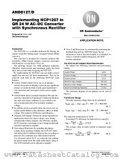 NCP1207DR2 datasheet pdf ON Semiconductor