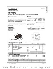 FDC6327C_Q datasheet pdf Fairchild Semiconductor