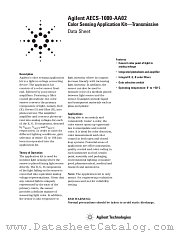 AECS-1000-AA02 datasheet pdf Agilent (Hewlett-Packard)