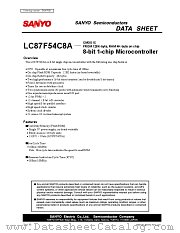 LC87F54C8A datasheet pdf SANYO