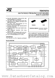 TDA7427ADTR datasheet pdf ST Microelectronics