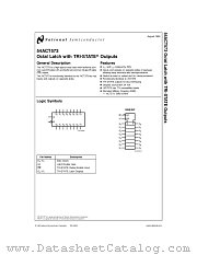 5962-87664012A(54ACT573LMQB) datasheet pdf National Semiconductor