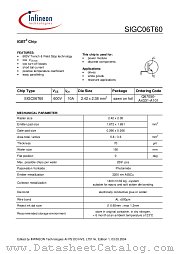 SIGC06T60 datasheet pdf Infineon