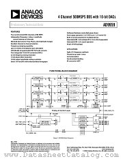 AD9959 datasheet pdf Analog Devices