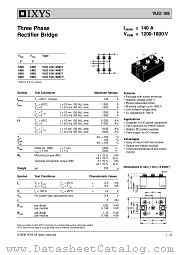 VUO105-18NO7 datasheet pdf IXYS