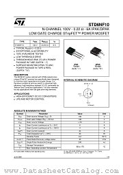 STD6NF10T4 datasheet pdf ST Microelectronics
