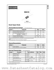1N4151TR datasheet pdf Fairchild Semiconductor