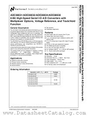 ADC08031CIWM datasheet pdf National Semiconductor