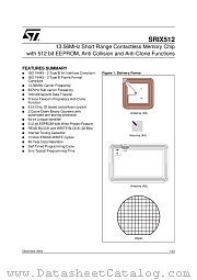 SRIX512 datasheet pdf ST Microelectronics