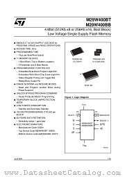 M29W400BB90N1T datasheet pdf ST Microelectronics