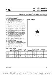 M41T65 datasheet pdf ST Microelectronics