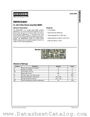 RMWD24001 datasheet pdf Fairchild Semiconductor