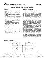 CM1402 datasheet pdf California Micro Devices Corp