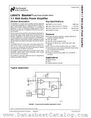 LM4879SD datasheet pdf National Semiconductor