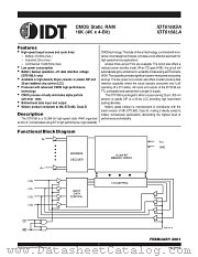 IDT6168LA25P datasheet pdf IDT
