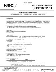 UPD168116AK9-9B4-A datasheet pdf NEC