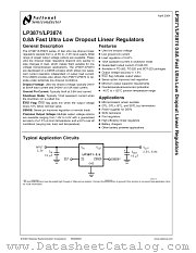 LP3871ET-5.0 datasheet pdf National Semiconductor