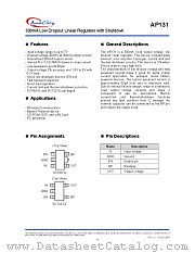 AP131 datasheet pdf Anachip