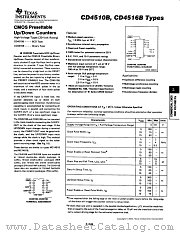CD4510BPW datasheet pdf Texas Instruments