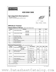 KSE13009FTU datasheet pdf Fairchild Semiconductor