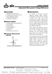 LM385/B datasheet pdf Analog Integrations Corporation