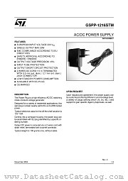 GSPP-1216STM datasheet pdf ST Microelectronics