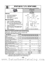 SFAF1607G datasheet pdf Taiwan Semiconductor