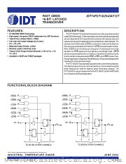 IDT74FCT162543ATPAG8 datasheet pdf IDT